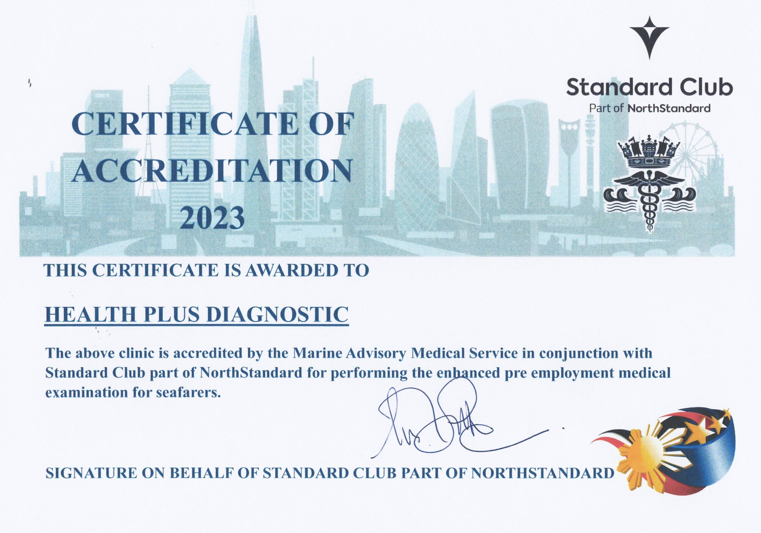Standard P&I NorthStandard Accreditation 