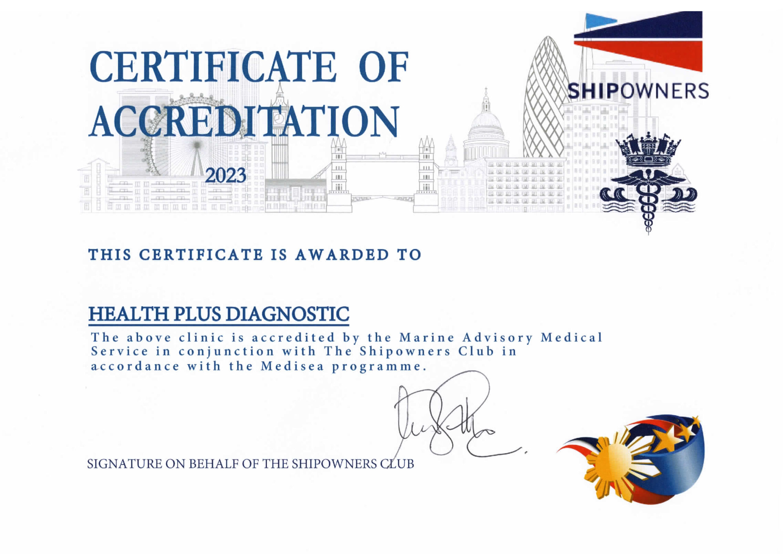 Standard P&I Shipowners Accreditation 